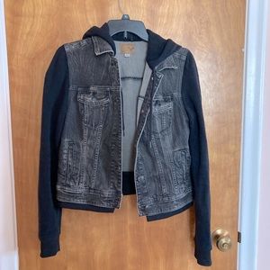 Hooded American Eagle Jean Jacket